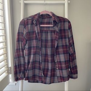 Brandy Melville Maroon Flannel